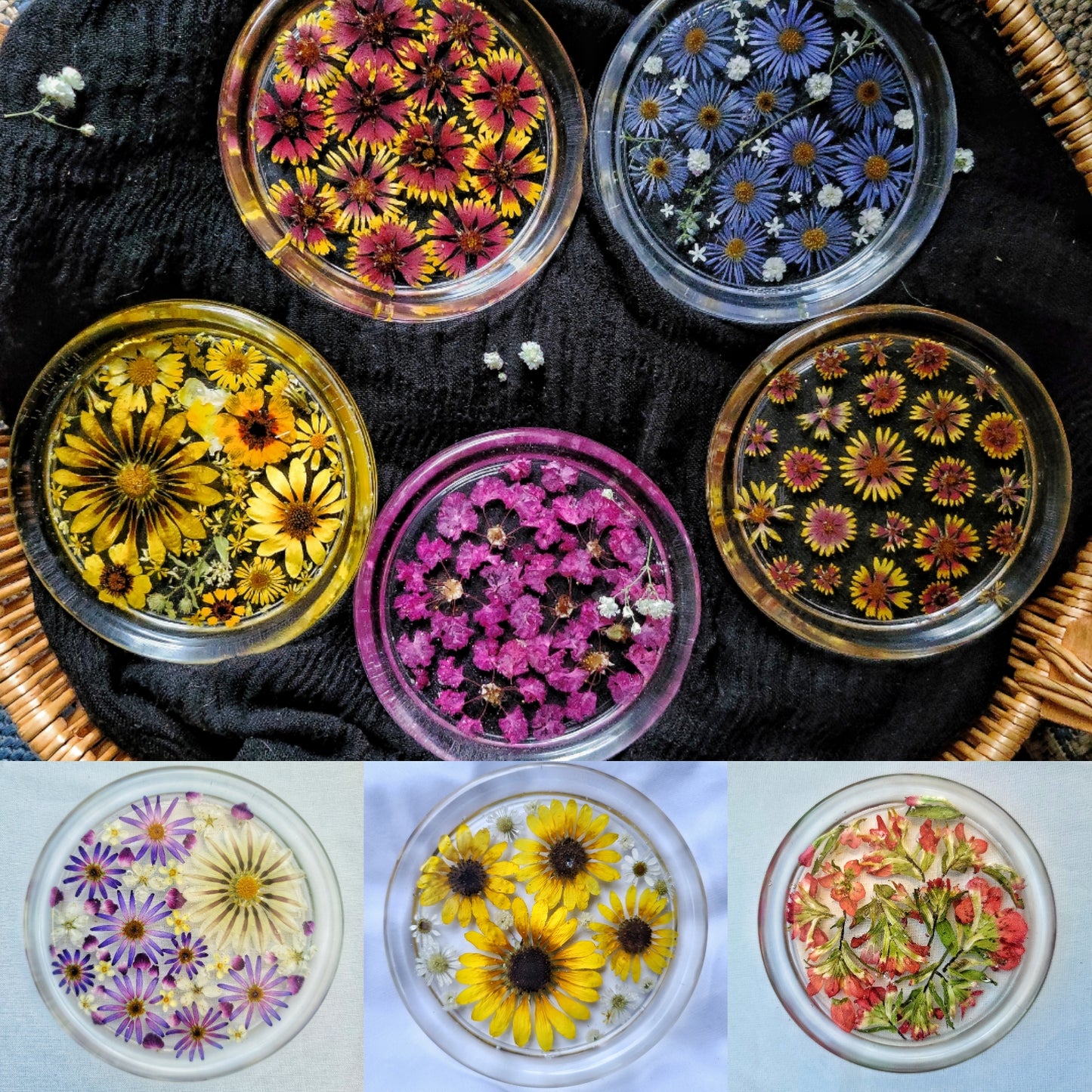 Large Floral Trinket Dish