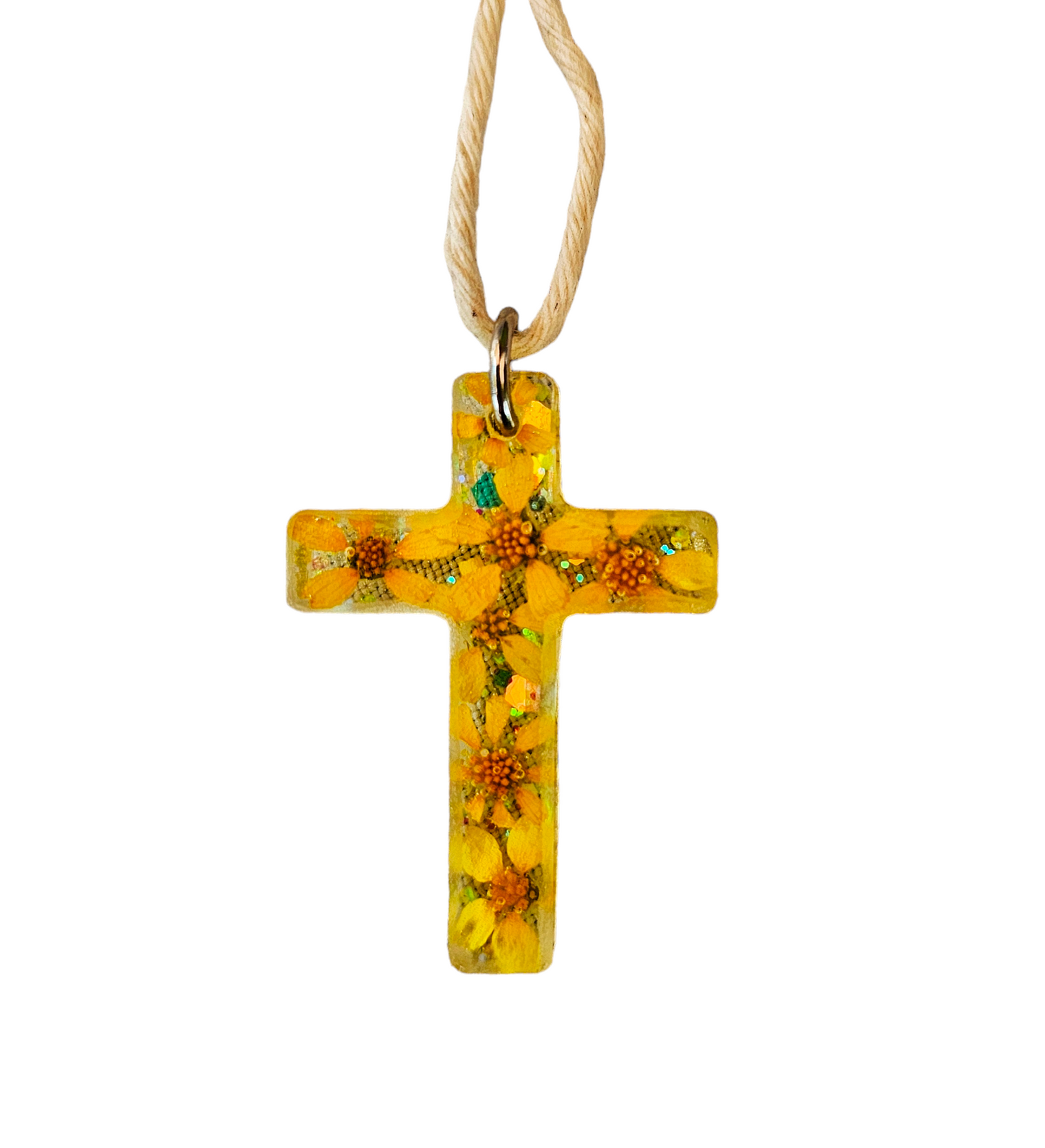 Floral Cross Pendant
