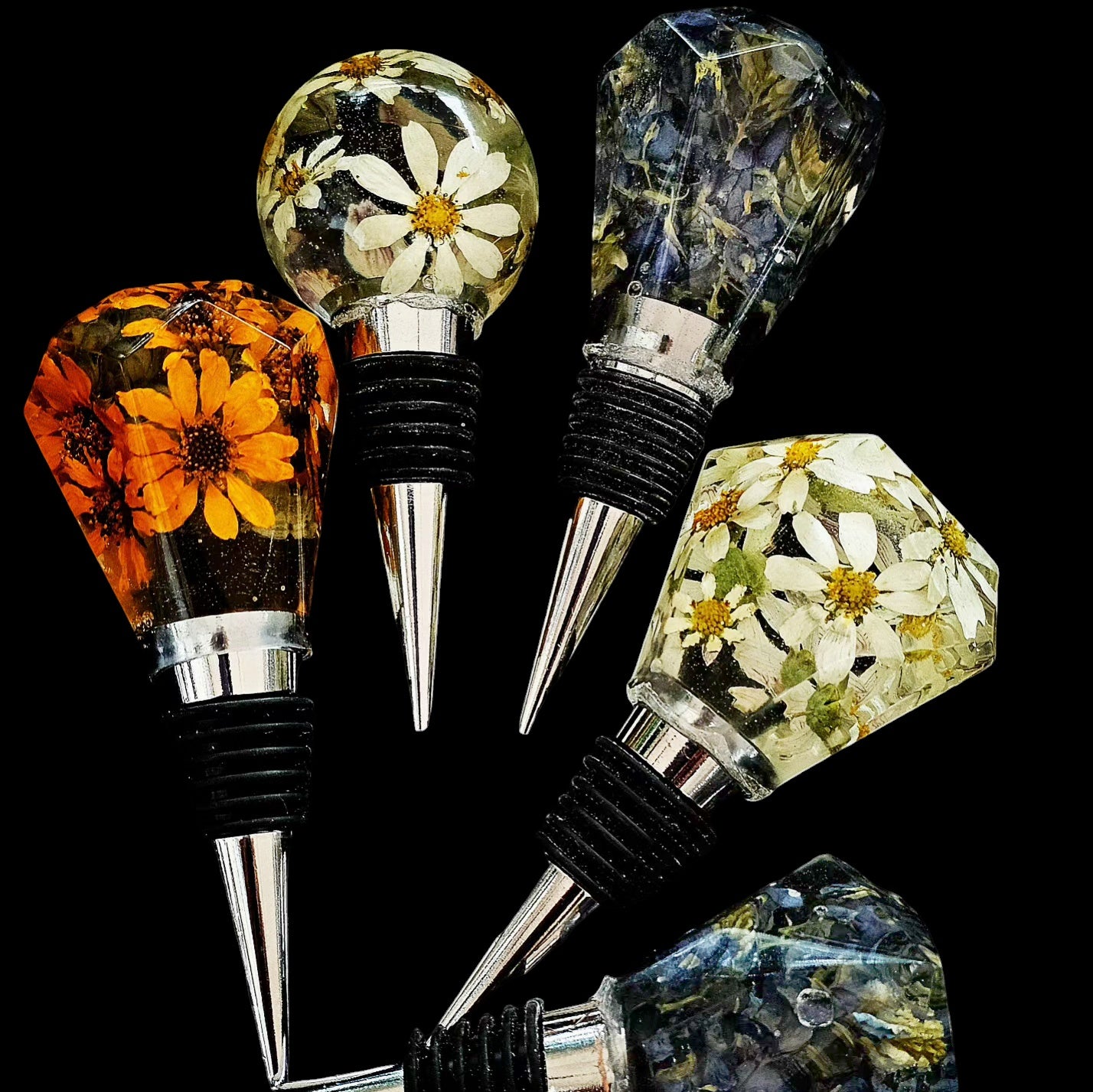 Floral Wine Bottle Stopper